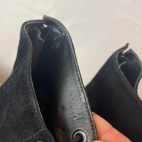 Kendall + Kylie Women's Ella Suede Lace Strappy Front Heeled Sandals Black 7.5 - Picture 8 of 15